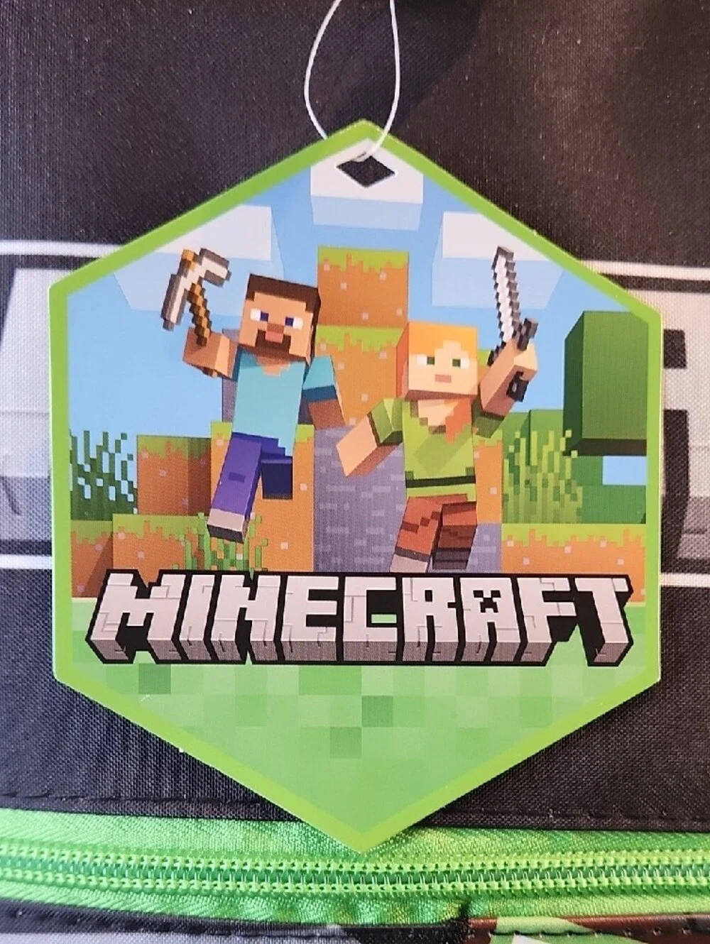 MOINDCRAFT MOJANG STUDIOS Kids Green Backpack and Lunch Bag Set